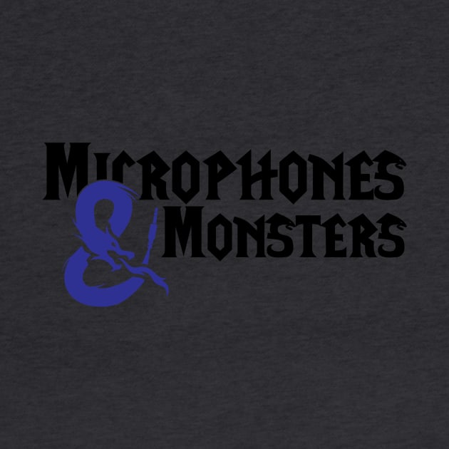 Black Blue Full Logo by Microphones and Monsters